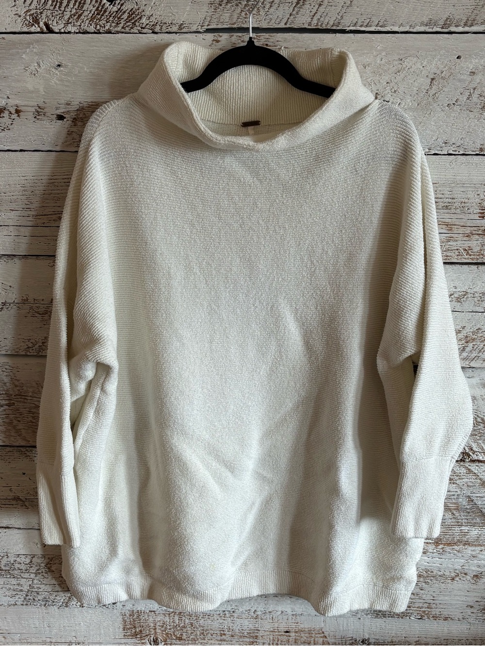 Free People Ottoman Tunic Funnel Neck Women's Sweater - White
